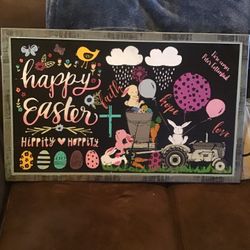 Large Hobby Lobby Easter Theme Decor Sign 