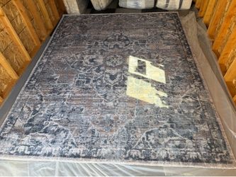 Open Box Article Buena 8'x10' Rug - Traditional Blue Including Stein Rug Pad