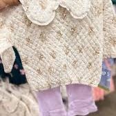 Toddler Girls' Bluey Quilted Fleece Pullover 18M