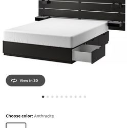 King Size Frame And Mattress