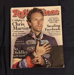Rolling Stone Magazine Issue 1055 June 26, 2008 Coldplay's Chris Martin, R.E.M., Metallica, David Cook