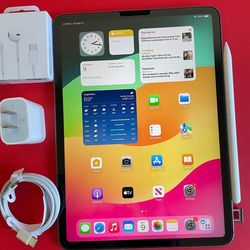 128GB Apple IPad Pro 11” 4th Generation (2022 Model / M2 chip) Wi-Fi + Cellular (5G Unlocked) Keyboard, Pen & Accessories