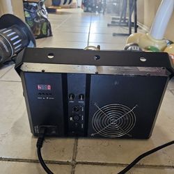 +Chauvet DJ Hurricane Haze 4D - 1100W smoker Water-Based Haze Machine with Built-in Remote and DMX in Black Finish