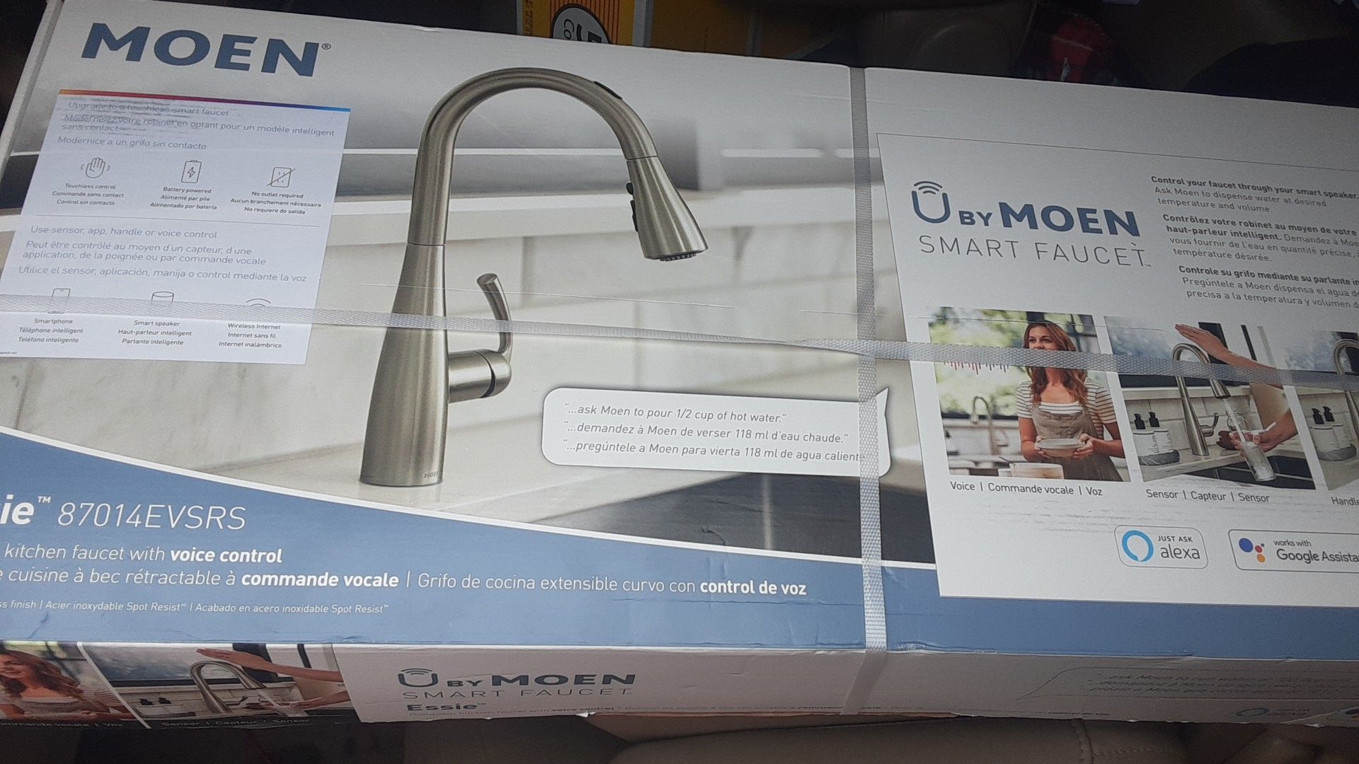 Kitchen moen smart faucet brand new