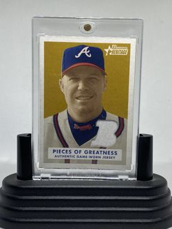 Chipper Jones 2006 Topps “Bowman Heritage Game-Used Piece of Jersey” Card (PG-CJ2)
