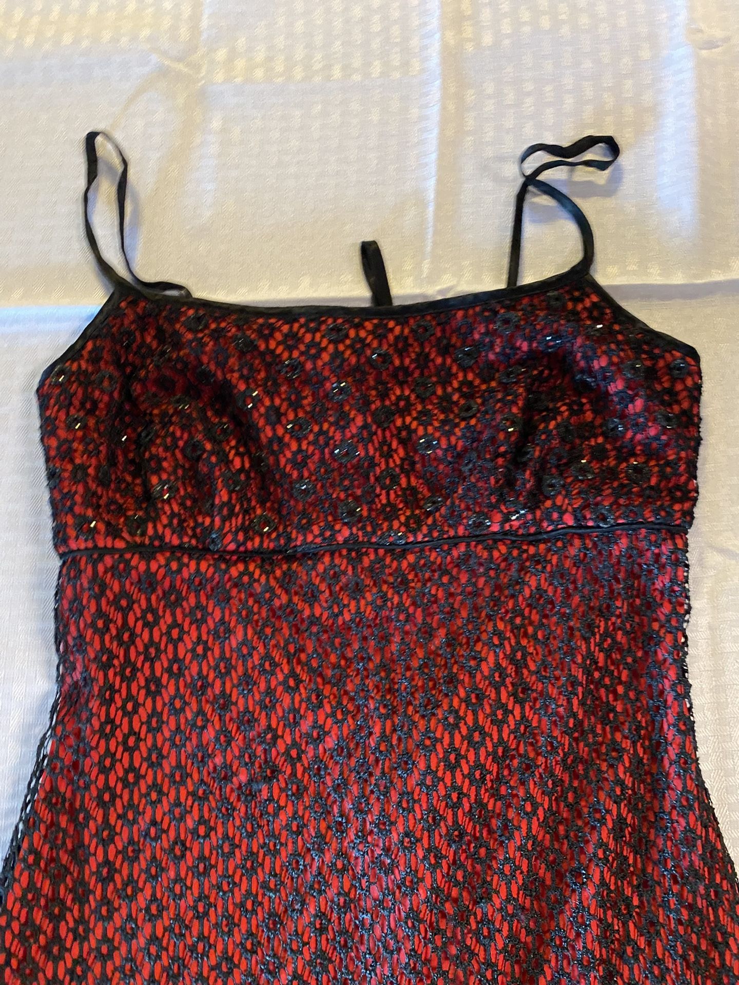 Red And Black Evening Gown!