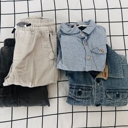 Denim, Joggers And Button Up - Size 18-24 Months
