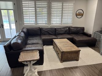 Large Leather Sectional Sofa