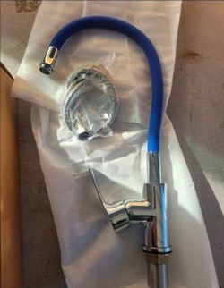 Blue Chrome Flexible Kitchen Bar Faucet.Others Avail. Look At My Profile!