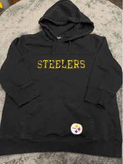 Touch by Alyssa Milano Pittsburgh Steelers 3/4 Sleeve Hoodie, Youth XXL. Pit 2 Pit 22” and L 24”.