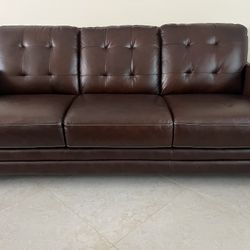 Lazyboy Leather Couch Set In Brown