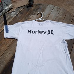 Hurleys Mens White T-shirt Size M 