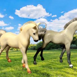 Grand Champions 1990s Lot of 2 Classic Foal Figurines, Retired, 5”