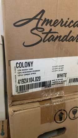 American standard 12in rough tank Colony
