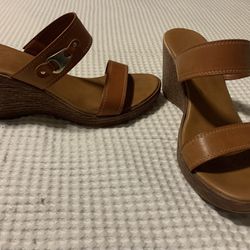 Brown Wedges Size 6.5