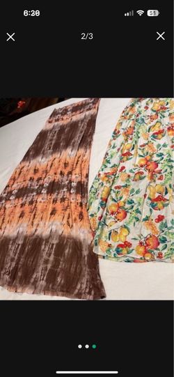 Both new M summer long skirts together only