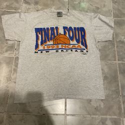 Vintage 1993 Final Four NCAA New Orleans Single Stitch T-Shirt SZ L