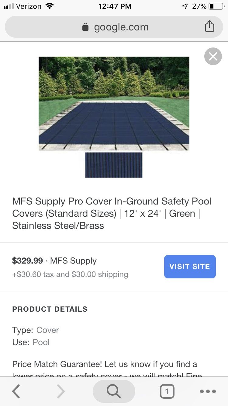 Free Pool cover/ solar heater