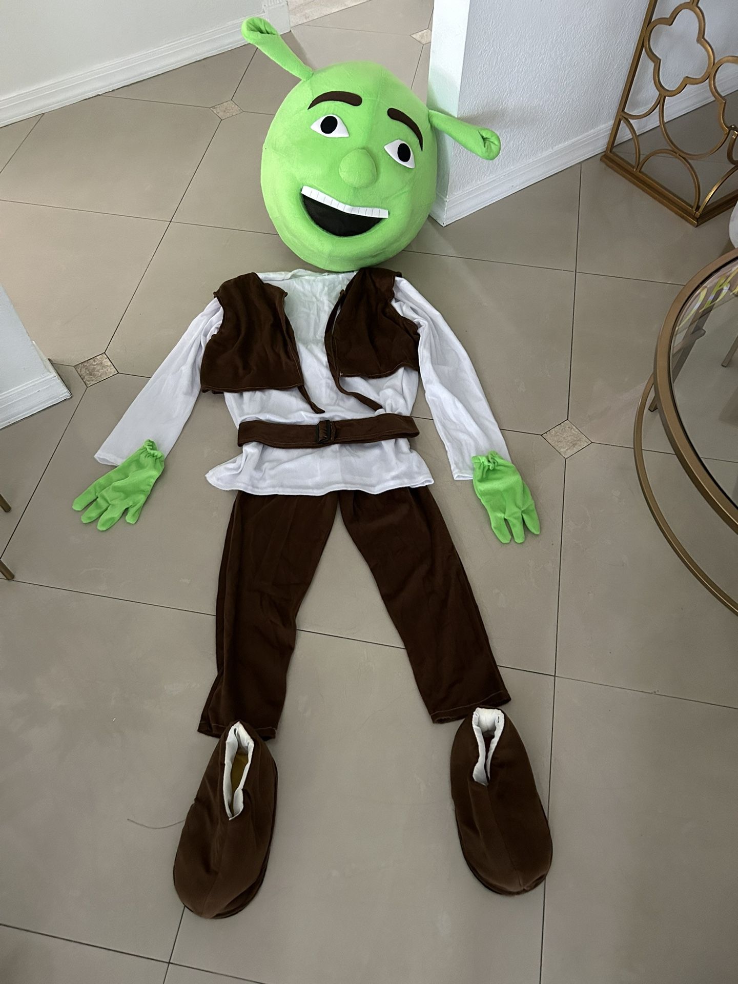 Adult large SHREK mascot costume