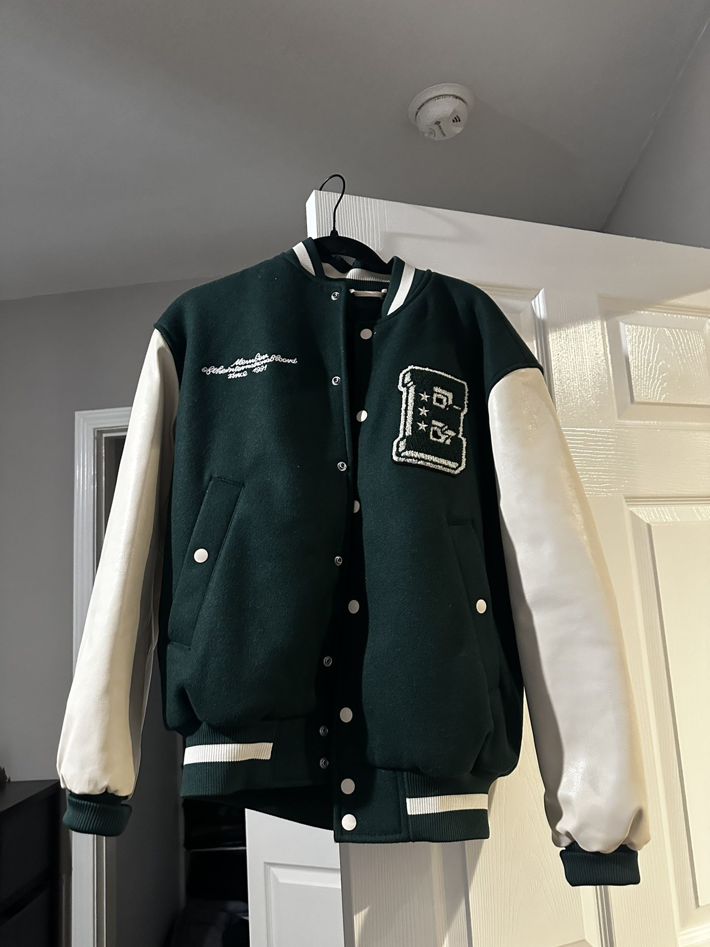 H&M Green Varsity Jacket