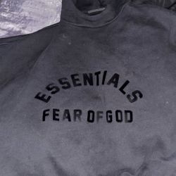 Jet Black Essential- Fear Of God Hoodie
