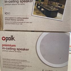 Set Of Four Polk Audio ic60 Premium In Ceiling Speakers