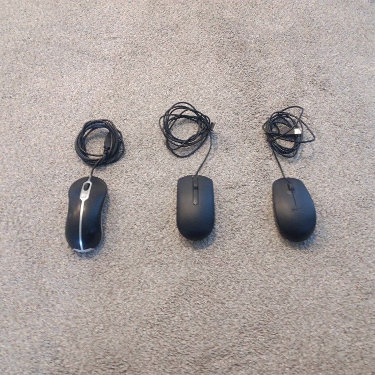 Various computer mouse mice pc desktop desktops computers mouses mices pcs dell