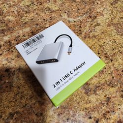 USB C to Dual HDMI Adapter