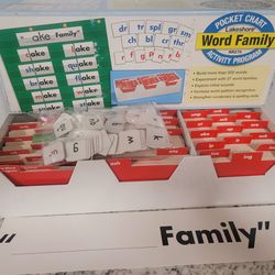 Lakeshore Word Family Pocket Chart Activity Program RR276 Word Building Cards
