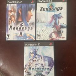 PS2 Xenosaga Trilogy CIB (Episodes I II III) Rare Set
