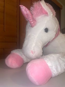 HUGE 40" HearthSong Plush Unicorn — NEW! Giant Super Soft Plush