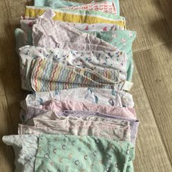 Baby Girl Blankets Including 3 Organic Muslin Blankets