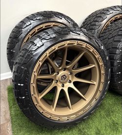 NEW 22x12 bronze tis wheels and RBP tires 305/40r22