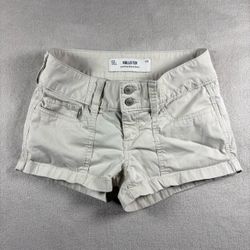 Hollister Style Micro Mini Low Rise Shorts Size 23 Gray Y2K Hottie Booty Surf#2A