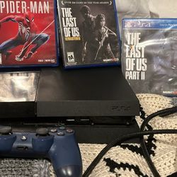PS4 with four games 