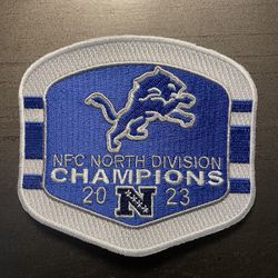 Detroit Lions NFC North Championship Patch For Jersey 