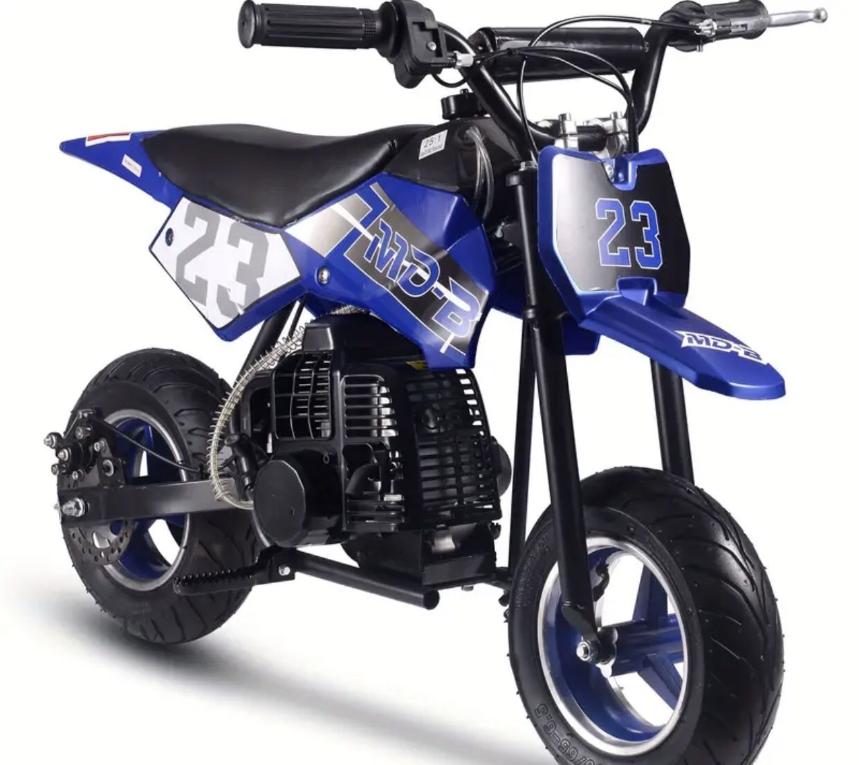 a 38x22x27 inches 49cc 2-Stroke mini Dirt Bike Black mini scoote motorcycle, mini scooter mini bike, Suitable for outdoor environment, suitable for be