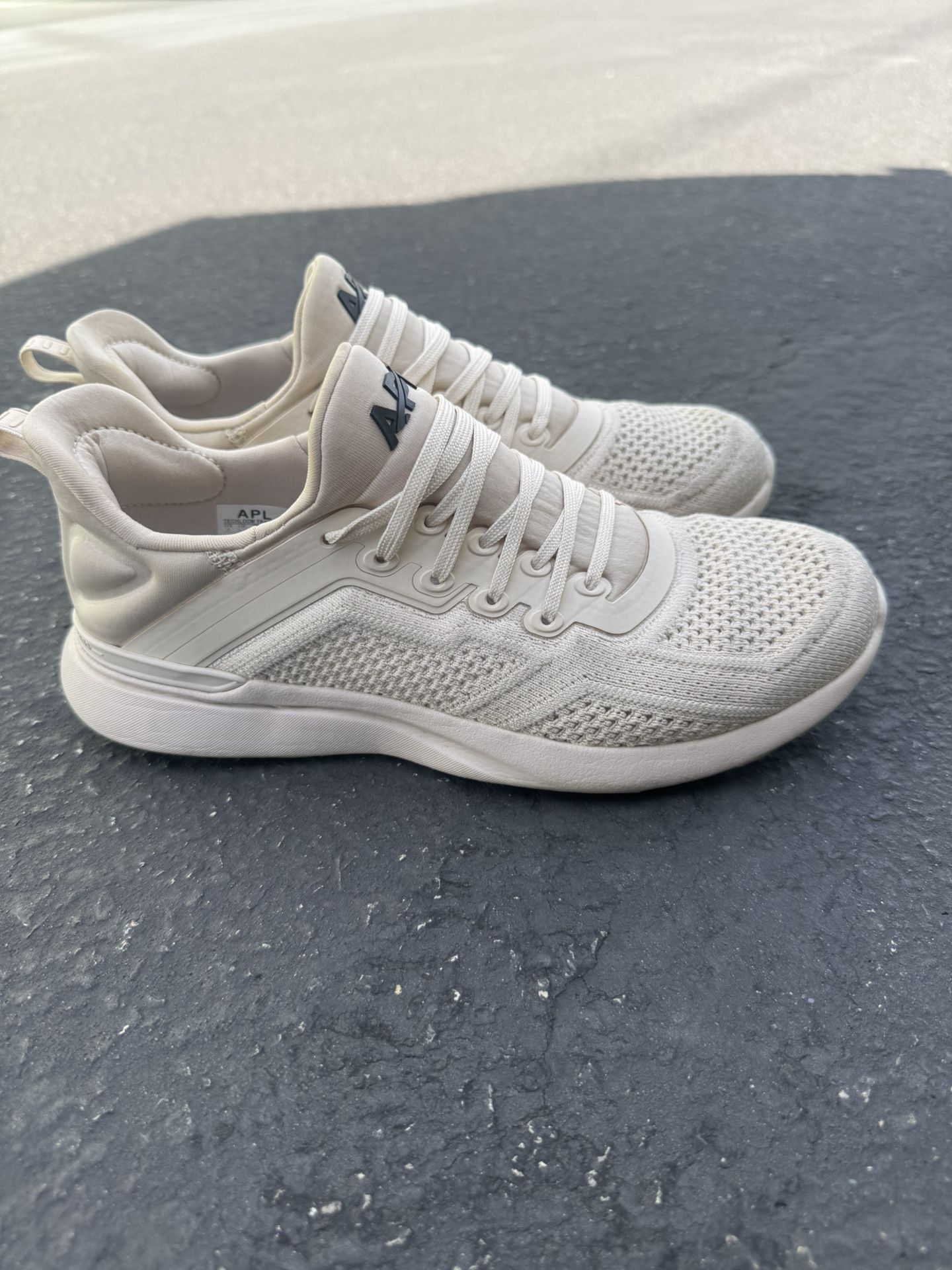 apl shoes Nude Mesh Lace Up Knit Tech Loom Tracer Women's Size
