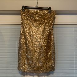 Strapless Sequin Cocktail Dress 