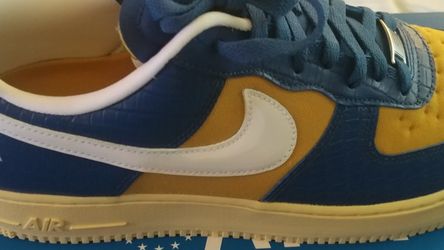 Nike X Undefeated Air Force 1 Low Sp - Courtblue/White/Gold Croc