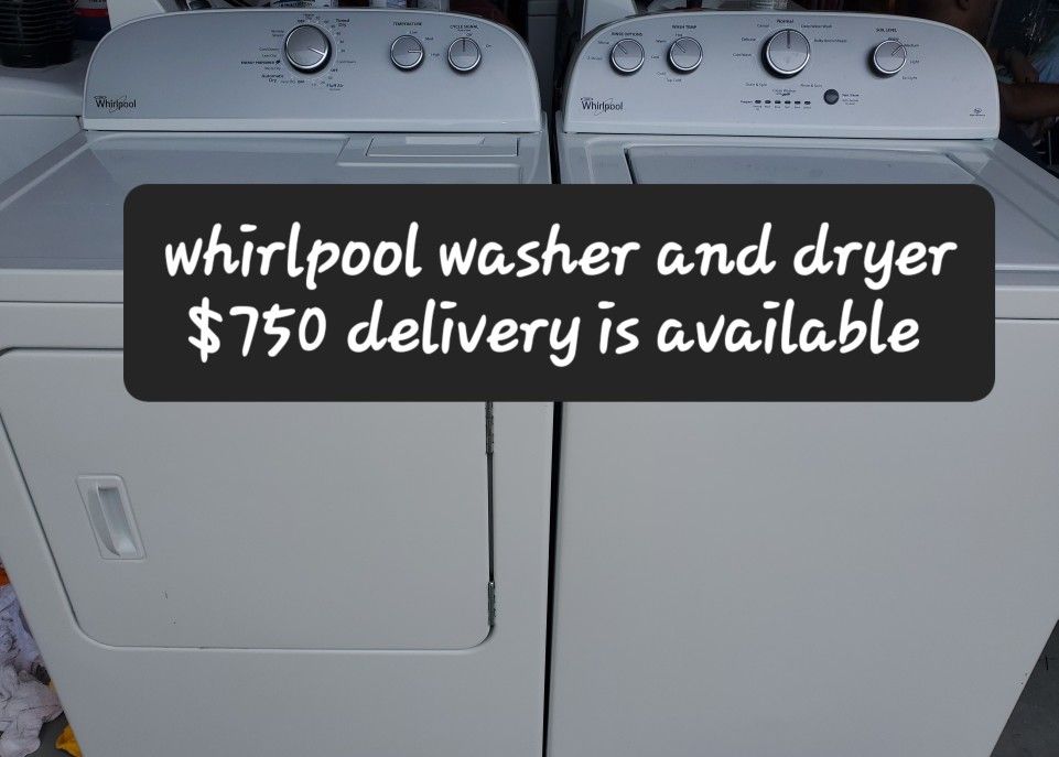 Whirlpool Washer And Dryer 