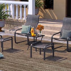 NEW Domi Outdoor Living 5-pc Rocking Conversation Set