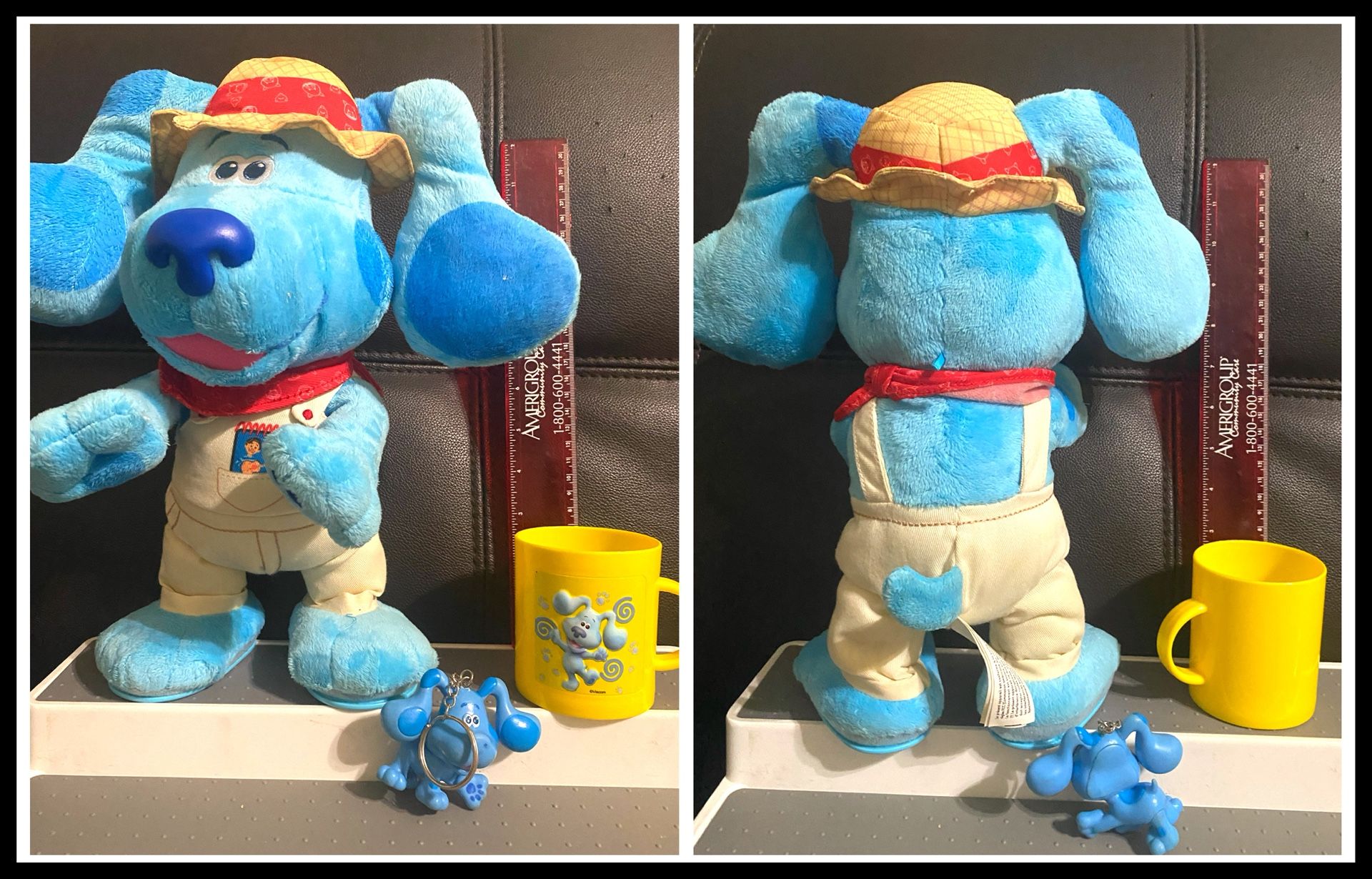 Blue, Blue's Clues Set Of Three , Stuffed Animal, Cup, And Keychain