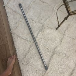 Adjustable Silver Shower Curtain Rod