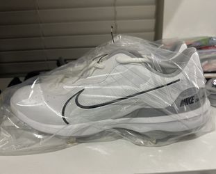 Nike Alpha Huarache Varsity 4 Low Metal Baseball Cleats White Men’s  size 13