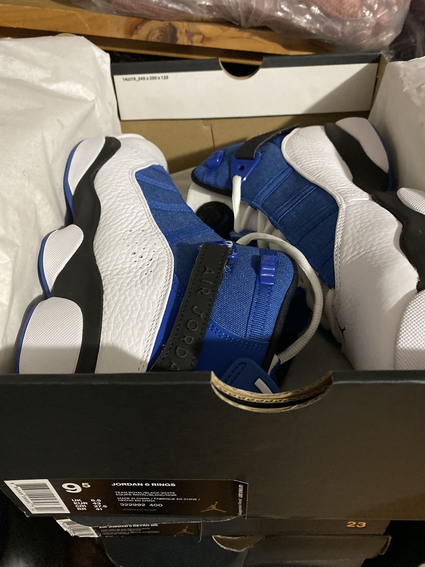 Jordan 6 Rings Size 9.5 adult