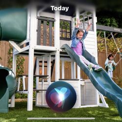 Backyard Play Set With Swing