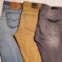 3 Pairs Of Pants Size 30