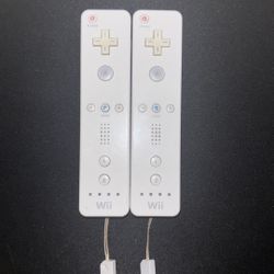 White Wii Controllers