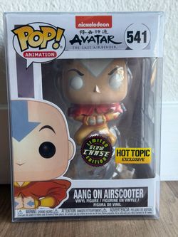 Avatar Funko Pop Aang On Air Scooter Chase GITD Hot Topic Exclusive